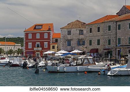 Port of European Starlingi Grad, island of Hvar, Spilit-Dalmatia, Croatia, Europe View Large Photo Image Stock Image - Port of European Starlingi Grad, island of Hvar, Spilit-Dalmatia, Croatia, Europe. Fotosearch