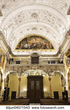 Portal, Choir, Coro, Iglesia de San Jorge at the Hospital de la Santa Caridad, Seville, Andalusia, Spain, Europe View Large Photo Image Stock Image - Portal, Choir, Coro, Iglesia de San Jorge at the Hospital de la Santa Caridad, Seville, Andalusia, Spain, Europe. Fotosearch