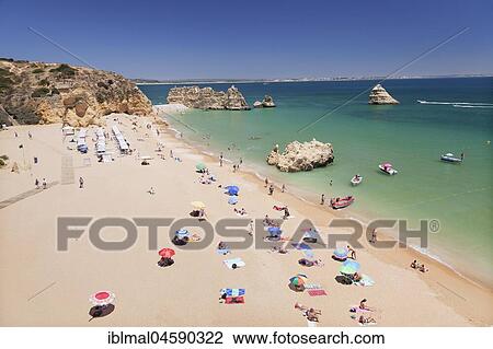 Praia da Dona Ana sandy beach, near Lagos, Algarve, Portugal, Europe View Large Photo Image Stock Image - Praia da Dona Ana sandy beach, near Lagos, Algarve, Portugal, Europe. Fotosearch
