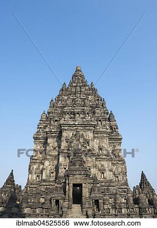 Stock Photograph - Prambanan Temple, Stupas, Hindu temple complex, Kecamatan Prambanan, Daerah Istimewa Yogyakarta, Java Tengah, Java, Indonesia, Asia. Fotosearch