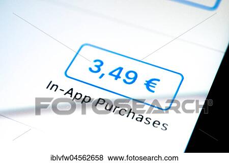 Price of an app in the Apple App Store, In-App Purchase, In-App Purchase, Display on a screen of a mobile phone, iPhone, iOS, Smartphone, Macro Shooting, Detail, full formatting View Large Photo Image Stock Photo - Price of an app in the Apple App Store, In-App Purchase, In-App Purchase, Display on a screen of a mobile phone, iPhone, iOS, Smartphone, Macro Shooting, Detail, full formatting. Fotosearch