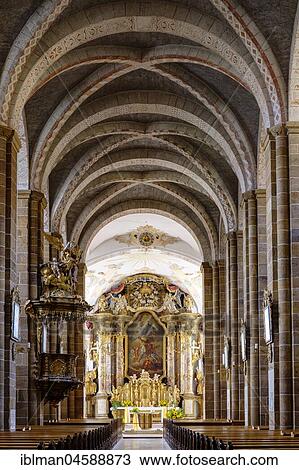 Pulpit and high altar, former monastery church, Walderbach monastery, Bavarian Forest, Upper Palatinate, Bavaria, Germany, Europe View Large Photo Image Stock Image - Pulpit and high altar, former monastery church, Walderbach monastery, Bavarian Forest, Upper Palatinate, Bavaria, Germany, Europe. Fotosearch