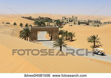 Qasr-al-Sarab Hotel in the sand dunes, Liwa Desert, Abu Dhabi, United Arab Emirates, Asia View Large Photo Image Stock Photograph - Qasr-al-Sarab Hotel in the sand dunes, Liwa Desert, Abu Dhabi, United Arab Emirates, Asia. Fotosearch