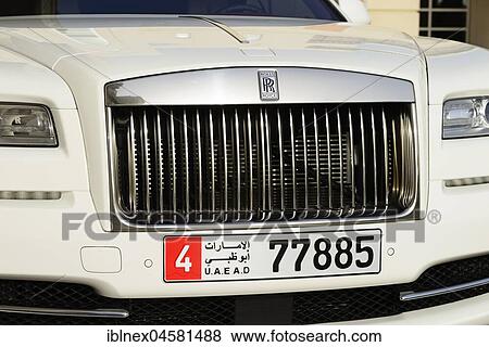Radiator grille, Rolls Royce in front of Qasr-al-Sarab Hotel, Liwa Desert, Abu Dhabi, United Arab Emirates, Asia View Large Photo Image Stock Photo - Radiator grille, Rolls Royce in front of Qasr-al-Sarab Hotel, Liwa Desert, Abu Dhabi, United Arab Emirates, Asia. Fotosearch