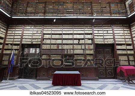 Stock Photography - Reading room, National Library, Valletta, Malta, Europe. Fotosearch