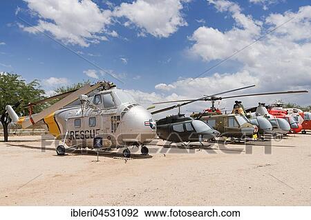 Rescue helicopter Sikorsky Chickasaw Cargo, 1949-1970, behind further helicopters, Pima Air and Space Museum, PASM, Tucson, Arizona, USA, North America View Large Photo Image Stock Image - Rescue helicopter Sikorsky Chickasaw Cargo, 1949-1970, behind further helicopters, Pima Air and Space Museum, PASM, Tucson, Arizona, USA, North America. Fotosearch