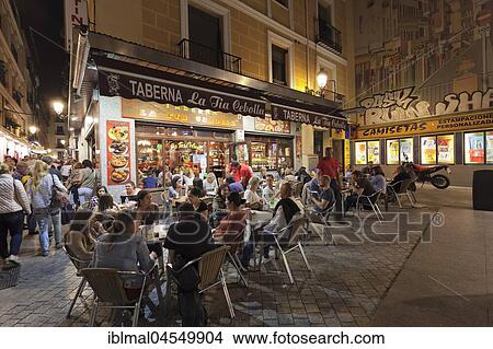 Restaurant La Tia Cebolla, Huertas, Madrid, Spain, Europe View Large Photo Image Picture - Restaurant La Tia Cebolla, Huertas, Madrid, Spain, Europe. Fotosearch