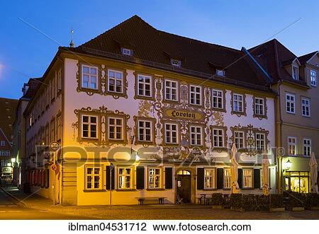 Restaurant Loreley, historic centre Coburg, Upper Franconia, Franconia, Bavaria, Germany, Europe View Large Photo Image Stock Image - Restaurant Loreley, historic centre Coburg, Upper Franconia, Franconia, Bavaria, Germany, Europe. Fotosearch