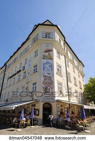Restaurant Steirer at the Markt Hochreiter, Church of St. Peter, Viktualienmarkt, old town, Munich, Upper Bavaria, Bavaria, Germany, Europe View Large Photo Image Stock Photo - Restaurant Steirer at the Markt Hochreiter, Church of St. Peter, Viktualienmarkt, old town, Munich, Upper Bavaria, Bavaria, Germany, Europe. Fotosearch