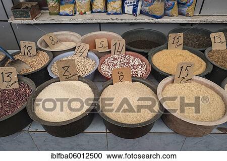 Rice, beans, chickpeas and other pulses, market stall, central market, Dushanbe, Tajikistan, Asia View Large Photo Image Stock Image - Rice, beans, chickpeas and other pulses, market stall, central market, Dushanbe, Tajikistan, Asia. Fotosearch