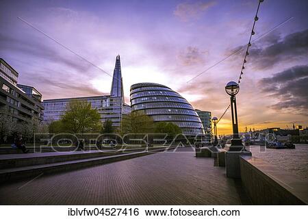 Riverside promenade on the Thames, Potters Fields Park, Skyline, London City Hall, The Shard, at sunset, Southwark, London, England, United Kingdom, Europe View Large Photo Image Stock Photograph - Riverside promenade on the Thames, Potters Fields Park, Skyline, London City Hall, The Shard, at sunset, Southwark, London, England, United Kingdom, Europe. Fotosearch