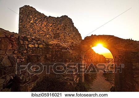 Ruin Löwenburg at sunrise, Siebengebirge, Bad Honnef, North Rhine-Westphalia, Germany, Europe View Large Photo Image Stock Image - Ruin Löwenburg at sunrise, Siebengebirge, Bad Honnef, North Rhine-Westphalia, Germany, Europe. Fotosearch