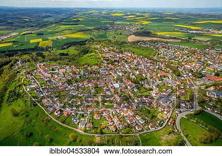 Rüthen with city wall from the east, aerial photo, Sauerland, North Rhine-Westphalia, Germany, Europe View Large Photo Image Picture - Rüthen with city wall from the east, aerial photo, Sauerland, North Rhine-Westphalia, Germany, Europe. Fotosearch