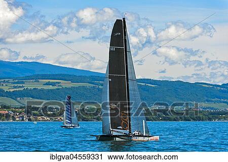 Sailing boat Racing Django on Lake Geneva, Vaud, Switzerland, Europe View Large Photo Image Stock Image - Sailing boat Racing Django on Lake Geneva, Vaud, Switzerland, Europe. Fotosearch