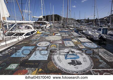 Sailor painted quay wall, harbour, marina, Horta, island of Faial, Azores, Portugal, Europe View Large Photo Image Stock Image - Sailor painted quay wall, harbour, marina, Horta, island of Faial, Azores, Portugal, Europe. Fotosearch