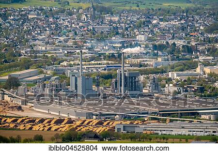 Picture - Sawmill Egger, Brilon, Sauerland, Hochsauerlandkreis, North Rhine-Westphalia, Germany, Europe. Fotosearch