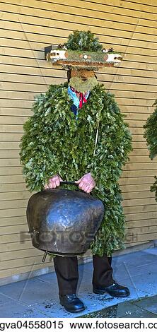Schö-Wüeschte New Year's Eve with cowbell, costume and headgear made from fir-tree and moss headgear, traditional New Year's eve on New Year's Eve, Urnäsch, Canton Appenzell Ausserrhoden, Switzerland, Europe View Large Photo Image Stock Photography - Schö-Wüeschte New Year's Eve with cowbell, costume and headgear made from fir-tree and moss headgear, traditional New Year's eve on New Year's Eve, Urnäsch, Canton Appenzell Ausserrhoden, Switzerland, Europe. Fotosearch