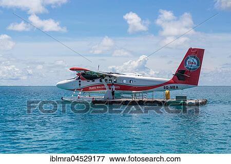 Seaplane at platform in open sea, Ari Atoll, Indian Ocean, Maldives, Asia View Large Photo Image Stock Photo - Seaplane at platform in open sea, Ari Atoll, Indian Ocean, Maldives, Asia. Fotosearch