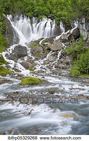 Stock Photo - Seven wells, Simmenquelle, Simmental, Bern, Bernese Oberland, Switzerland, Europe. Fotosearch