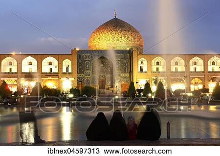 Sheich Lotfullah Mosque, Masjed-e Lotfullah, Imam Square, Meydan-e Naqsh-e Jahan, Isfahan, Iran, Asia View Large Photo Image Stock Image - Sheich Lotfullah Mosque, Masjed-e Lotfullah, Imam Square, Meydan-e Naqsh-e Jahan, Isfahan, Iran, Asia. Fotosearch