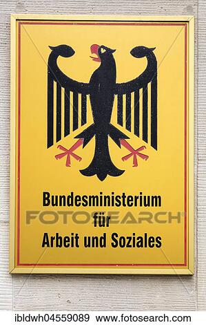 Sign, Federal Ministry of Labour and Social Affairs, sign, Berlin-Mitte, Berlin, Germany, Europe View Large Photo Image Stock Photo - Sign, Federal Ministry of Labour and Social Affairs, sign, Berlin-Mitte, Berlin, Germany, Europe. Fotosearch