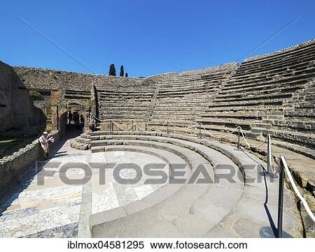 Small theatre stands, Odeion, excavations of Pompeii, Naples, Campania, Italy, Europe View Large Photo Image Stock Photography - Small theatre stands, Odeion, excavations of Pompeii, Naples, Campania, Italy, Europe. Fotosearch