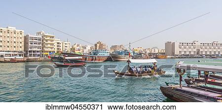 Small traditional ships and old dhow on the creek, Old Dubai, United Arab Emirates, Asia View Large Photo Image Stock Image - Small traditional ships and old dhow on the creek, Old Dubai, United Arab Emirates, Asia. Fotosearch