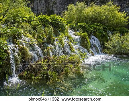 Small waterfall, National Park Plitvice Lakes, Plitvicka Jezera, Lika-Senj, Croatia, Europe View Large Photo Image Stock Image - Small waterfall, National Park Plitvice Lakes, Plitvicka Jezera, Lika-Senj, Croatia, Europe. Fotosearch