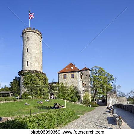 Stock Photo - Sparrenburg or Sparrenberg Castle, landmark of the city of Bielefeld, Bielefeld, East Westphalia, North Rhine-Westphalia, Germany, Europe. Fotosearch