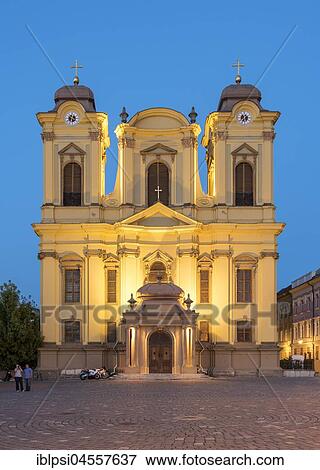 St. George's Cathedral, The Dome, at dusk, Union Square, Timisoara, Romania, Europe View Large Photo Image Stock Photo - St. George's Cathedral, The Dome, at dusk, Union Square, Timisoara, Romania, Europe. Fotosearch