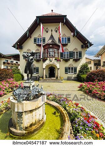 Stock Photo - St. Gilgen, Wolfgangsee, Salzkammergut, Upper Austria, Austria, Europe. Fotosearch