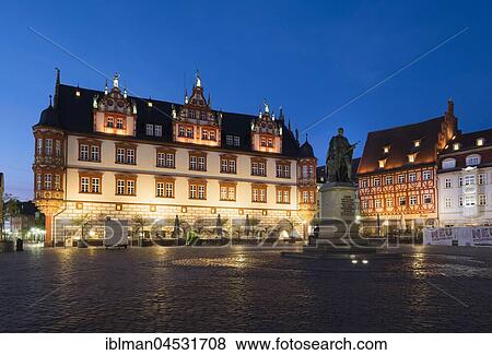 Stadthaus and Prince Albert Memorial, Marktplatz, Coburg, Upper Franconia, Franconia, Bavaria, Germany, Europe View Large Photo Image Stock Photo - Stadthaus and Prince Albert Memorial, Marktplatz, Coburg, Upper Franconia, Franconia, Bavaria, Germany, Europe. Fotosearch