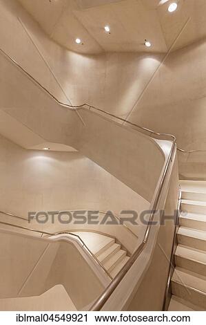 Staircase in the art museum CaixaForum, architect Herzog and De Meuron, Madrid, Spain, Europe View Large Photo Image Stock Image - Staircase in the art museum CaixaForum, architect Herzog and De Meuron, Madrid, Spain, Europe. Fotosearch