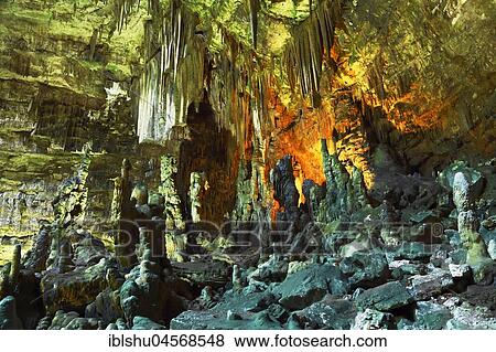 Stalactites and stalagmites in the Cave of Castellana, Castellana Grotto, Province of Bari, Puglia, Italy, Europe View Large Photo Image Stock Photo - Stalactites and stalagmites in the Cave of Castellana, Castellana Grotto, Province of Bari, Puglia, Italy, Europe. Fotosearch