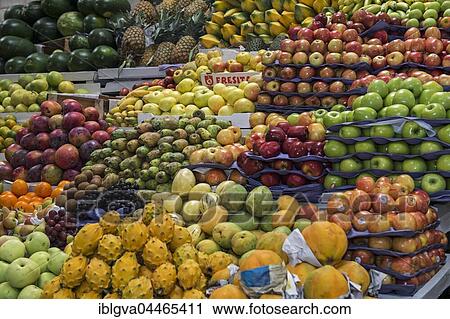 Stall with exotic fruit, food market, Quito, Ecuador, South America View Large Photo Image Stock Image - Stall with exotic fruit, food market, Quito, Ecuador, South America. Fotosearch