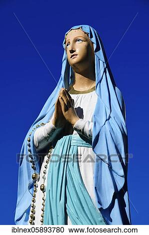 Statue of Mary in front of the pilgrimage church of Our Lady of Sorrows, Vilgertshofen, Upper Bavaria, Bavaria, Germany, Europe View Large Photo Image Stock Image - Statue of Mary in front of the pilgrimage church of Our Lady of Sorrows, Vilgertshofen, Upper Bavaria, Bavaria, Germany, Europe. Fotosearch