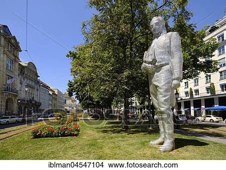 Picture - Statue of Montgelas, Promenadeplatz, Kreuzviertel, old town, Munich, Upper Bavaria, Bavaria, Germany, Europe. Fotosearch