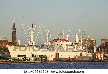 Steamship Steamer Cap San Diego, Hamburg, Germany, Europe View Large Photo Image Stock Image - Steamship Steamer Cap San Diego, Hamburg, Germany, Europe. Fotosearch