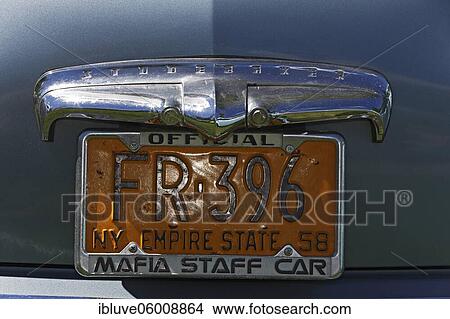 Studebaker oldtimer rear view with license plate, historical vehicle, Germany, Europe View Large Photo Image Picture - Studebaker oldtimer rear view with license plate, historical vehicle, Germany, Europe. Fotosearch