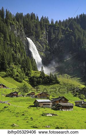Stock Photograph - Stäubifall, 100 m, Alp Äsch, Uri, Switzerland, Europe. Fotosearch