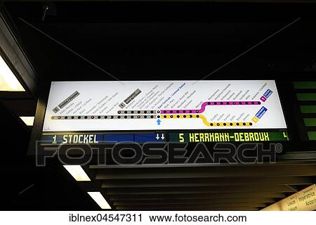 Stock Image - Subway station, Central Station, Brussels, Belgium, Europe. Fotosearch
