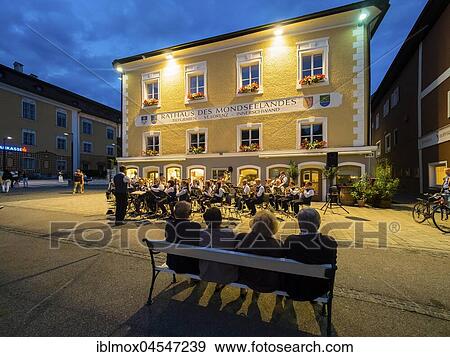Summer concert, Mondsee, Salzkammergut, Upper Austria, Austria, Europe View Large Photo Image Stock Photo - Summer concert, Mondsee, Salzkammergut, Upper Austria, Austria, Europe. Fotosearch