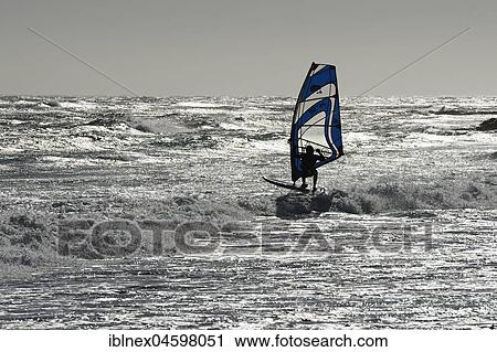 Surfer in the Wavy Sea, Backlight, Maclear Beach, Cape Point, Cape Peninsula, West Cape, South Africa, Africa View Large Photo Image Stock Image - Surfer in the Wavy Sea, Backlight, Maclear Beach, Cape Point, Cape Peninsula, West Cape, South Africa, Africa. Fotosearch