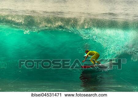 Surfer with large wave, Porto Moniz, Madeira, Portugal, Europe View Large Photo Image Stock Image - Surfer with large wave, Porto Moniz, Madeira, Portugal, Europe. Fotosearch