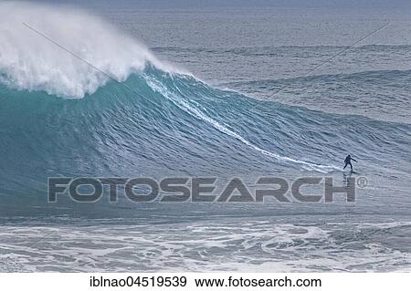 Surfers in a wave, Nazare, Portugal, Europe View Large Photo Image Stock Photo - Surfers in a wave, Nazare, Portugal, Europe. Fotosearch