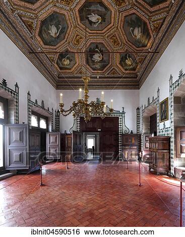 Swan Hall, National Palace, Palácio Nacional de Sintra, UNESCO World Cultural Heritage Site, Sintra, Portugal, Europe View Large Photo Image Stock Photograph - Swan Hall, National Palace, Palácio Nacional de Sintra, UNESCO World Cultural Heritage Site, Sintra, Portugal, Europe. Fotosearch