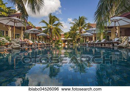Swimming pool, Le Piman Resort, Phuket, Thailand, Asia View Large Photo Image Stock Photograph - Swimming pool, Le Piman Resort, Phuket, Thailand, Asia. Fotosearch