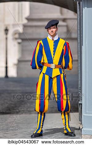 Swiss Guard, Vatican City, Rome, Italy, Europe View Large Photo Image Stock Photo - Swiss Guard, Vatican City, Rome, Italy, Europe. Fotosearch