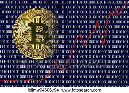 Symbol image Acting course digital currency, golden physical coin bitcoin laptop with digital binary code View Large Photo Image Picture - Symbol image Acting course digital currency, golden physical coin bitcoin laptop with digital binary code. Fotosearch