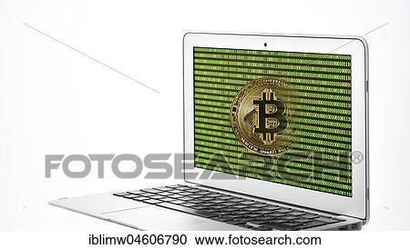 Symbol image cryptocurrency, digital currency, golden physical coin bitcoin laptop with digital binary code View Large Photo Image Stock Image - Symbol image cryptocurrency, digital currency, golden physical coin bitcoin laptop with digital binary code. Fotosearch
